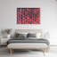 Red Geometry - No Frame Print on Canvas-98482637