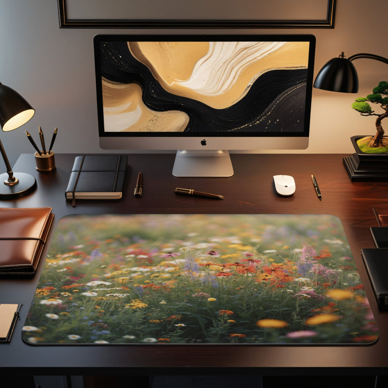 Polyester Desk Pad, 14.4x12.1