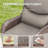 Abbey 9-Piece Wicker Patio Furniture Sofa Set With Fire Pit Table, 6-Inch Thick Cushion Swivel Glider Chairs & Ottomans-556393400-556393402