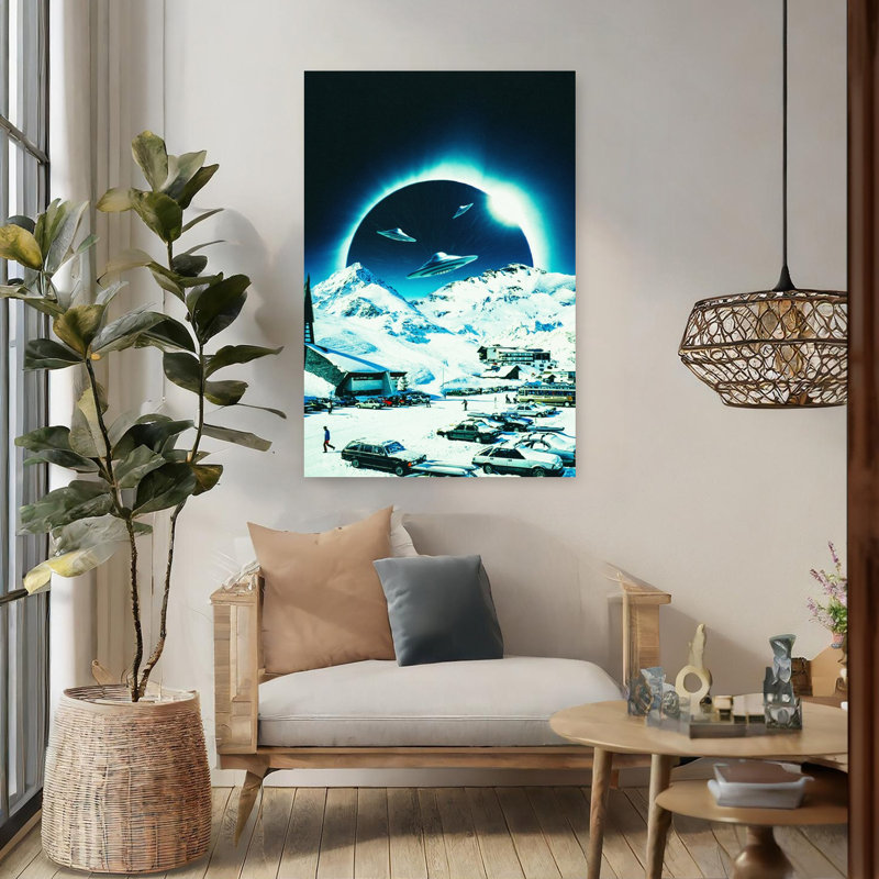 Paysage d'hiver, H 48 po x l 32 po