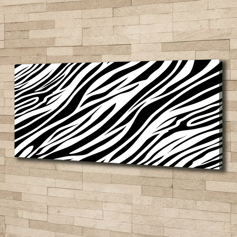 Zebra Background - Wrapped Canvas Print