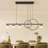 Modern Chandeliers For Dining Room Dimmable LED Chandelier Linear Pendant Light For Kitchen Island Globe Haning Pendant Chandelier Lighitng With Remote