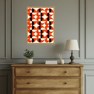 Geometric Abstract Design I by Petr Strnad Framed Canvas Wall Art Print