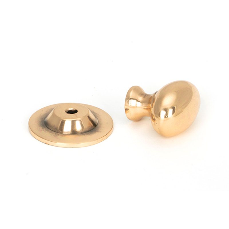 33mm Oval Knob, Polished Bronze