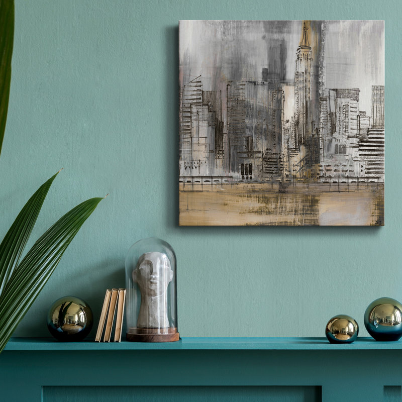 " Empire Twilight-Premium Gallery Wrapped Canvas - Ready To Hang ", 16" H x 16" W x 1.5" D