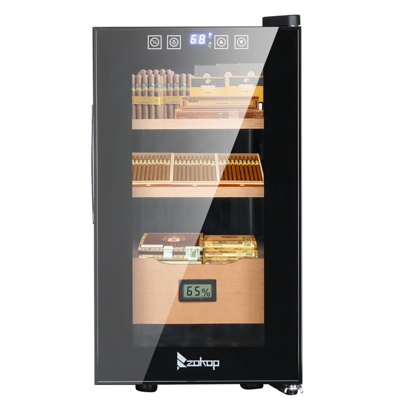 Cave à cigares électrique 25L avec hygromètre, H 18,7 po x l 10,24 po x P 19,5 po