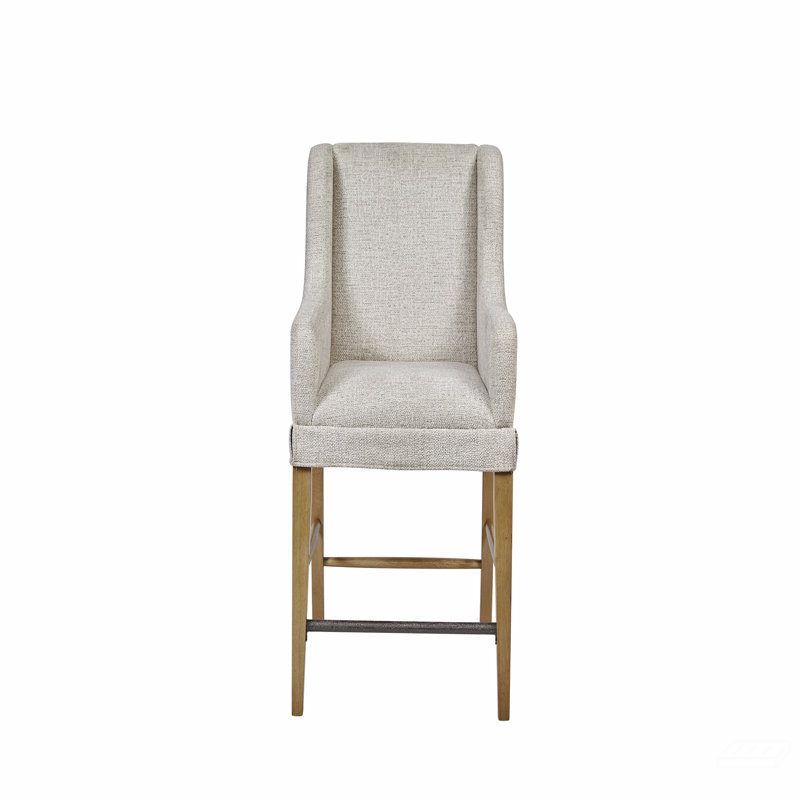 Tabouret de comptoir rembourré, Tanné