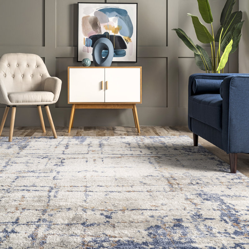 Tapis bleu clair, Rectangle 5 pi x 7 pi 5 po