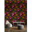 Papier peint floral foncé Moody-37581219
