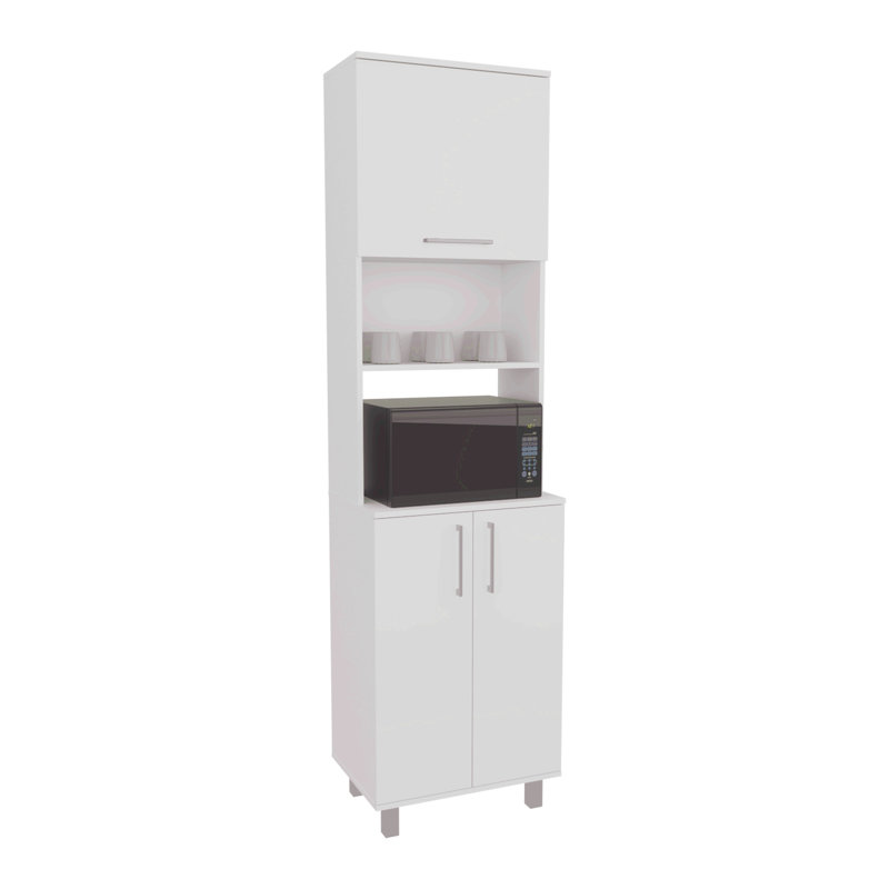 Garde-manger, 3 portes, 4 pieds, 5 tablettes