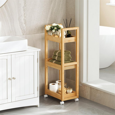 Bamboo Freestanding Bathroom Shelves
