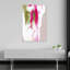 Fuchsia Green Strokes Abstract Bold Colorful Wall Art Print 1 Piece Wrapped Canvas Wall Art-247875741