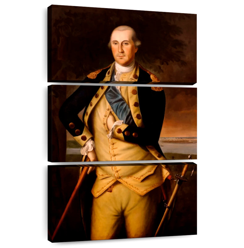 Lelar, général George Washington, H 65 po x l 42 po