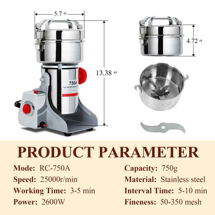 Electric Grinding Machine Grain Spice Corn Dry Food Mill Mill