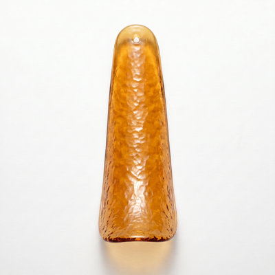Modern Teardrop Glass Pendant Light Shade - Handcrafted Amber Swirl Art Glass - Replacement Shade for Chandelier & Ceiling Fixture