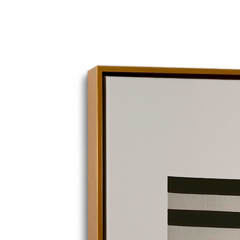 Échos de l'ordre, ensemble de 2 impressions, 36 po x 24 po, Cadre flottant doré poli