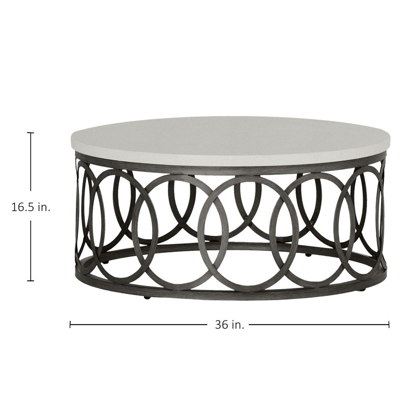 Astoria Coffee Table, Travertine, 42"