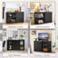 107cm Multifunctional Sideboard with Concealed Storage-1395741060