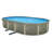 Trinity Oval 52-in Deep Steel Wall Pool Package with 7-in Top Rail-87679827
