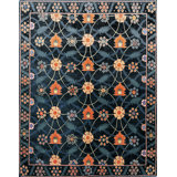 Persia Wool Oriental Area Rug in Teal/Gold/Red