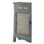 Armoire console au fini bleu antique