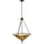 Luminaire suspendu bol 3 lumières unique Yoakum