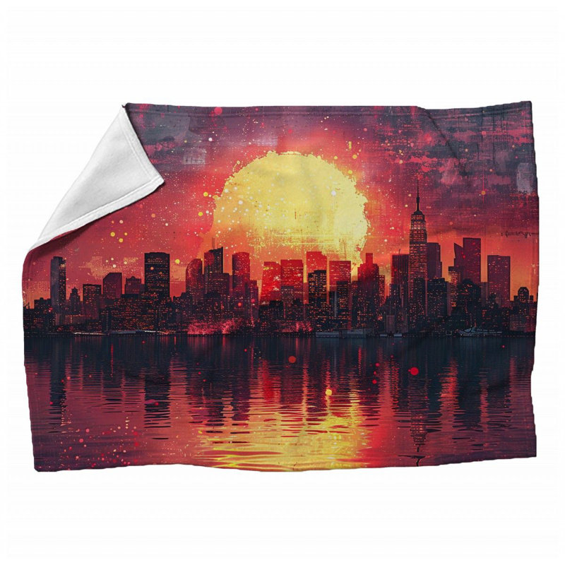 Jeté en peluche floral tendance, 60 po x 80 po