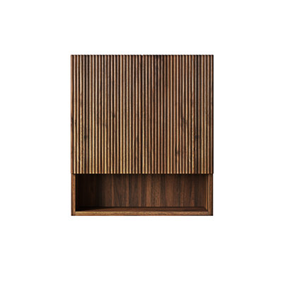 Wall-Mounted Striped Bathroom Cabinet