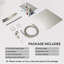 Shower Faucet Set Brushed Nickel Shower System, 8 Inch Rain Shower Head And Handheld Spray Shower Set