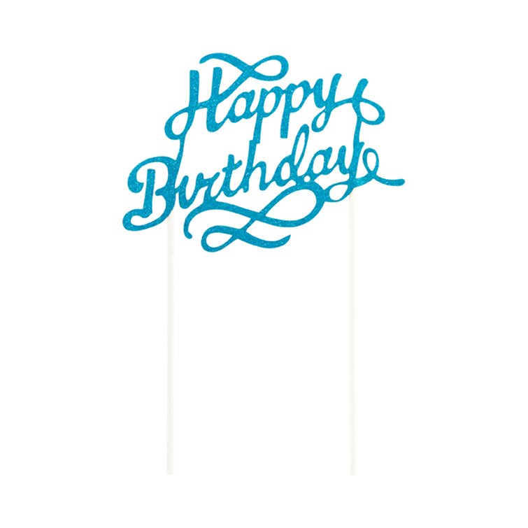 Topper per torta - Happy Birthday - FIGHERRIMO - HomeDecor