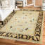 Oushak Hand-Knotted Wool Light Blue/Brown Area Rug-1648149503