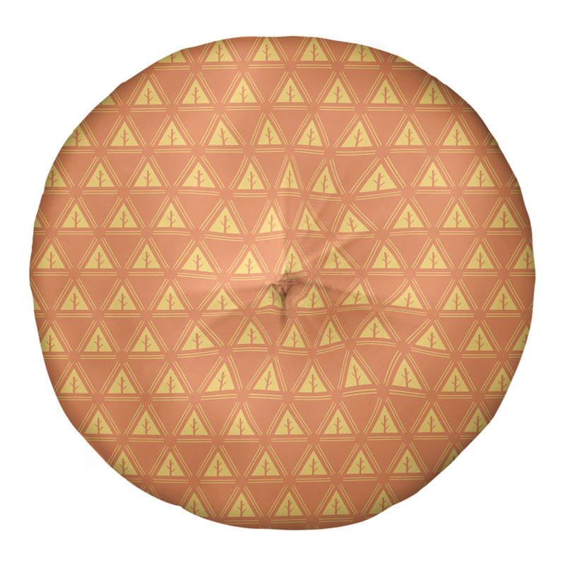 Coussin Theo Nath, 30 po x 30 po, Orange / doré