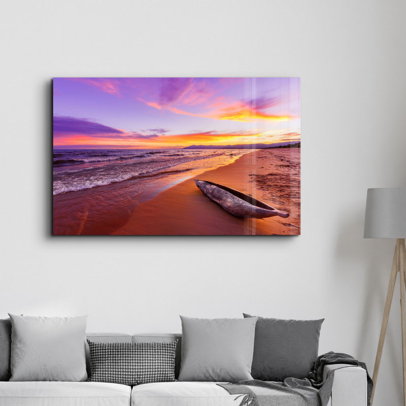 Peinture murale élégante en verre trempé | 100% verre trempé, épaisseur: 0,16 pouce | Imprimé UV pour des couleurs éclatantes et une durabilité | Parfait pour la décoration intérieure et l'esthétique moderne