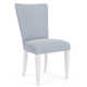 Lana Dining Set With Four Leg Table And Striped Side Chairs