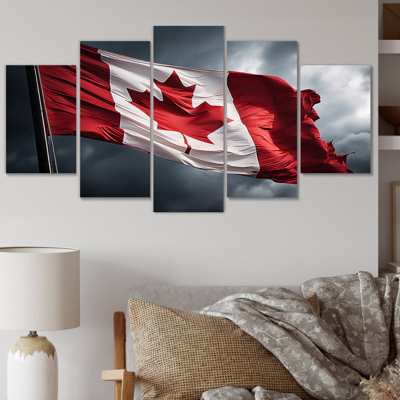 Canada Canada Pride II - ensemble d'art mural en métal Canada