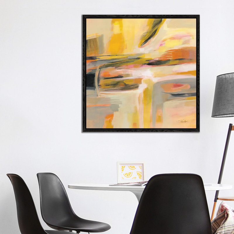 Happy Sunshine by Silvia Vassileva - Floater Frame Gallery-Wrapped Canvas Giclée on Canvas, 93.98 cm H x 93.98 cm W, Black