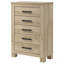 Commode de chambre 5 tiroirs Sansome