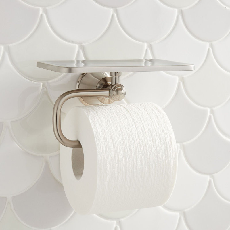 Cooper Collection Wall-Mount Toilet Paper Holder, Brushed Nickel