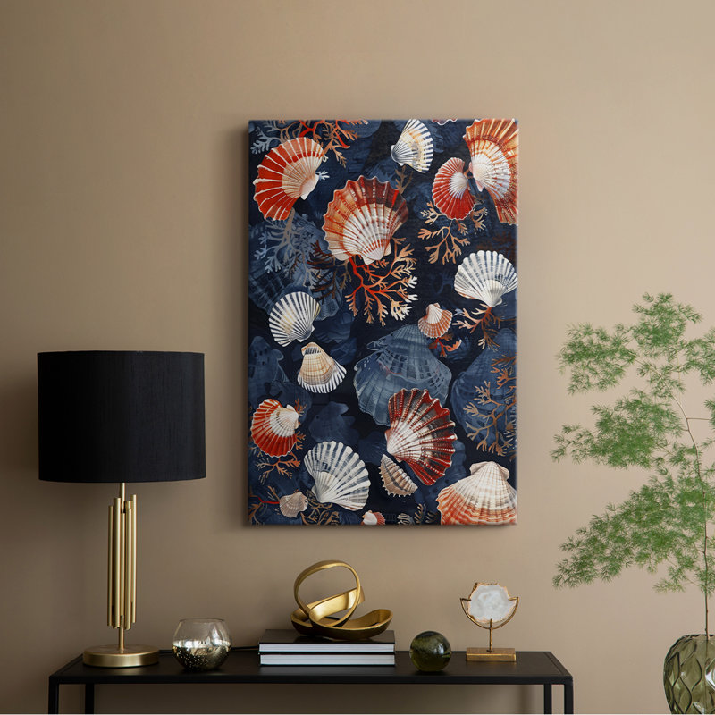 Série NAUTICAL CECIX - Toile tendue avec châssis de qualité supérieure - Prêt à être accroché, H 36 po x l 24 po