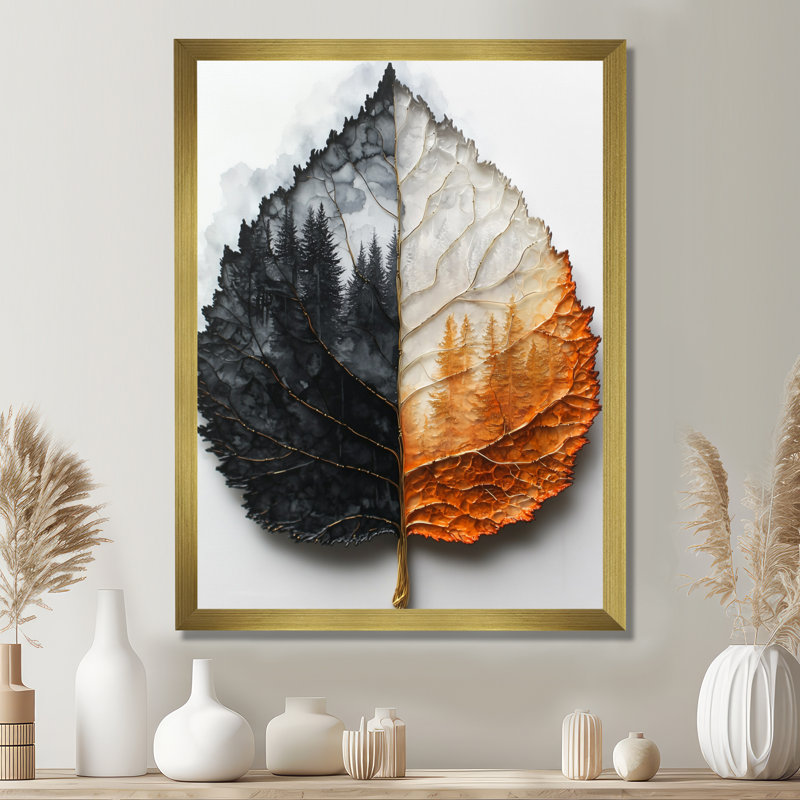 Haryln - reproduction d'art sur toile florale, H 20 po x l 12 po, Framed Print without Mat, Gold
