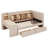 Upholstered Daybed Twin Size With Flip Cabinets & Side Table/Desk, Multi-Functional Bed Frame With 2 Drawers And Shelves-255596658
