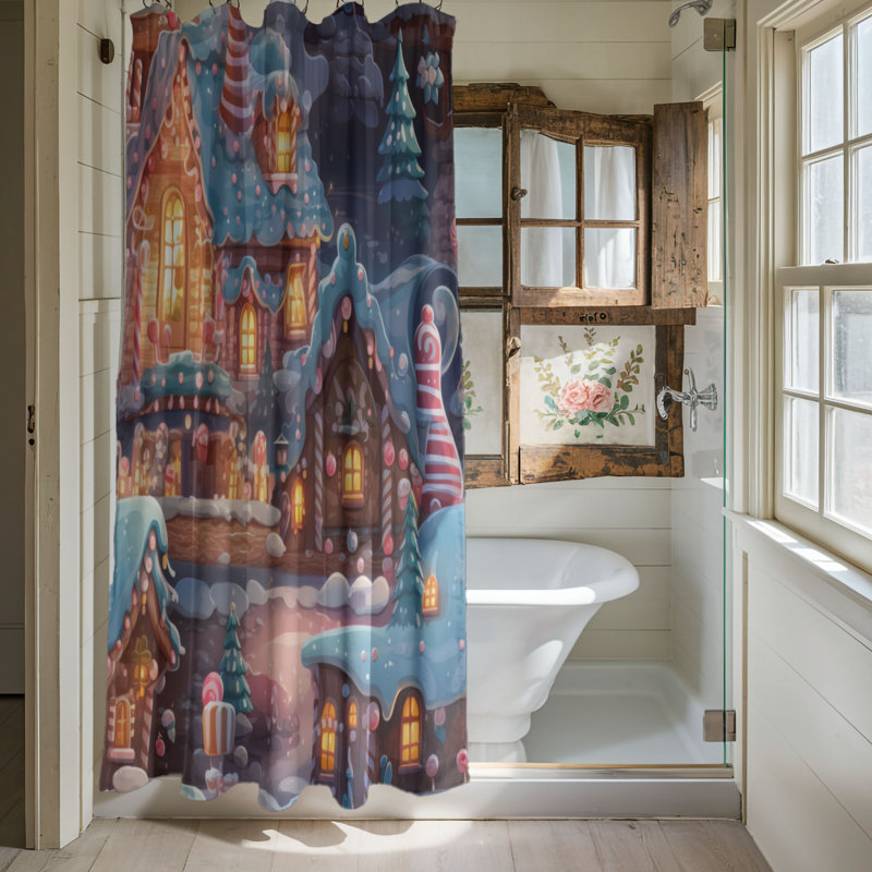 Candy Haven - Premium Shower Curtain, 74"H x 71"W
