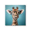 Girafe avec des lunettes sur bois-93134343-93134339