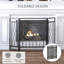 Skippack 3 Panel Steel Fireplace Screen