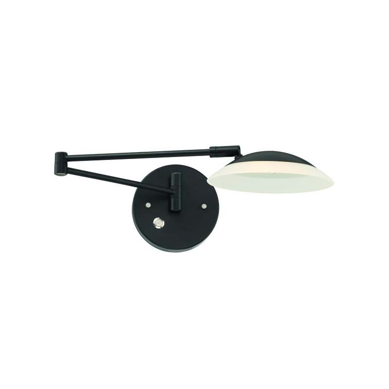 Millsaps LED Swing Arm Sconce, Museum Black
