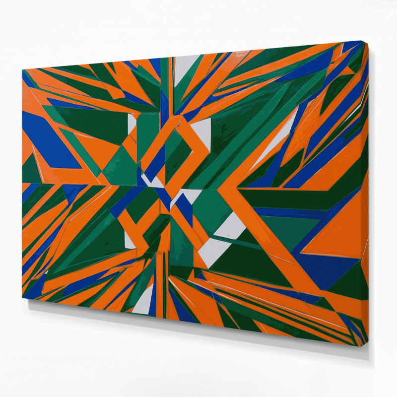 Art mural sur toile Hard Edge 54, H 11 po x l 14 po
