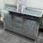 DeGrailly 57" Wide 3 Drawer Mirrored Glass Sideboard
