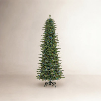 Slim Pre-Lit Fir Christmas Tree