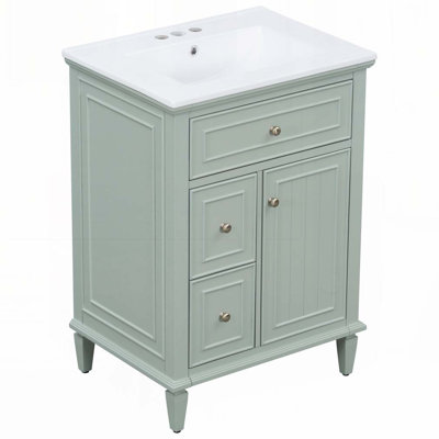 Meuble-lavabo 24 po avec lavabo en céramique