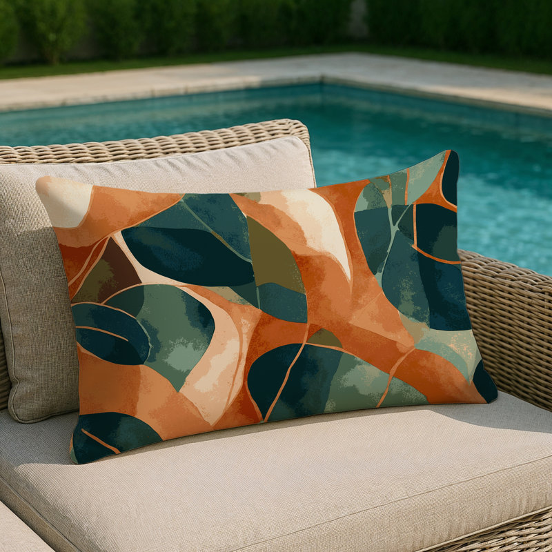 Savanna Sweep Indoor And Outdoor Throw Pillow, Rectangle 20"H x 14"W